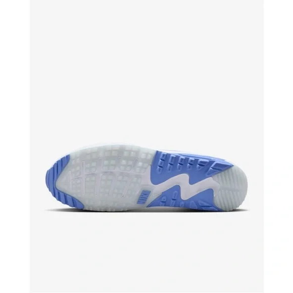 Nike Air Max Soft Spike Golf Shoes White and Blue - Picture 6 of 10